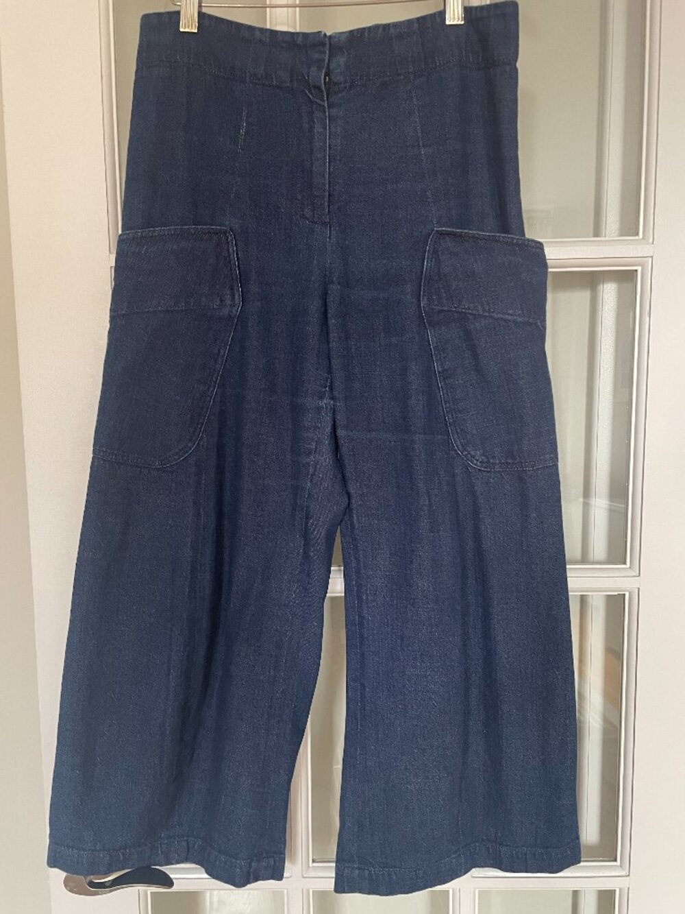 Zero + Maria Cornejo iconic cropped pants, soft denim size 6
